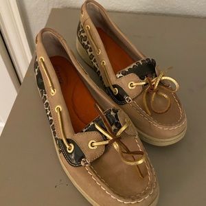 Sperry Top- Sider with Leopard Print